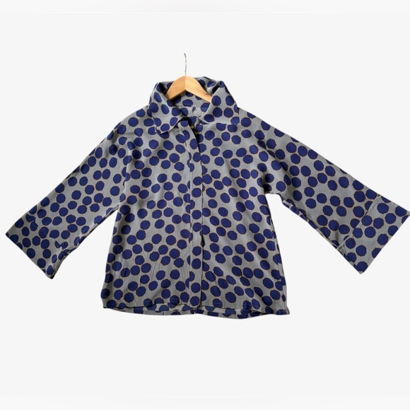Babette Polkadot Silk Button down Blouse - Picture 5 of 11